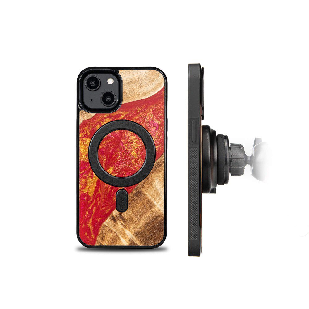 408199_oryg Bewood Unique case for iPhone 15 6,1" Neons Paris with MagSafe