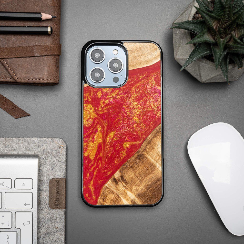 408417_oryg Bewood Unique case for iPhone 15 Pro Max 6,7" Neons Paris