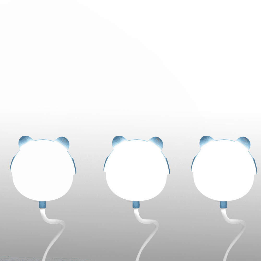 LED Teddy bear desk Lamp  3W, 3000/4500/6000K, adjustable, 1200mAh, blue,  LTC