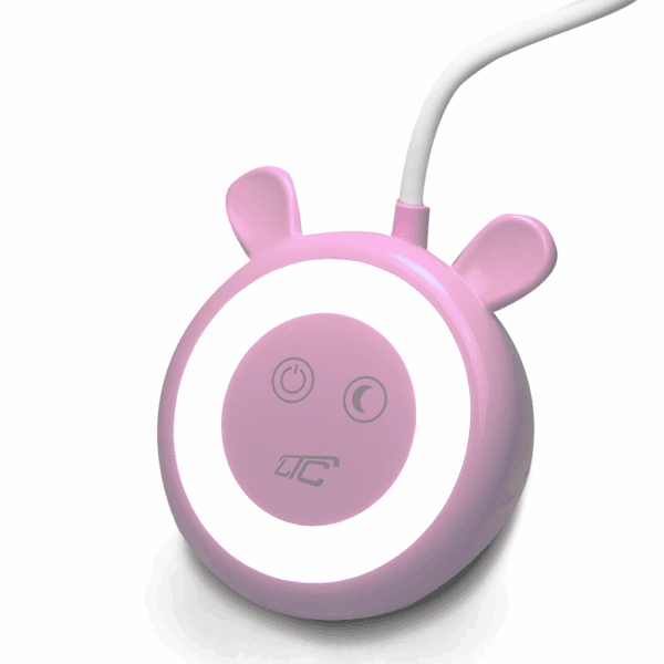 LED Teddy bear desk Lamp 3W, 3000/4500/6000K, adjustable, 1200mAh, pink,  LTC