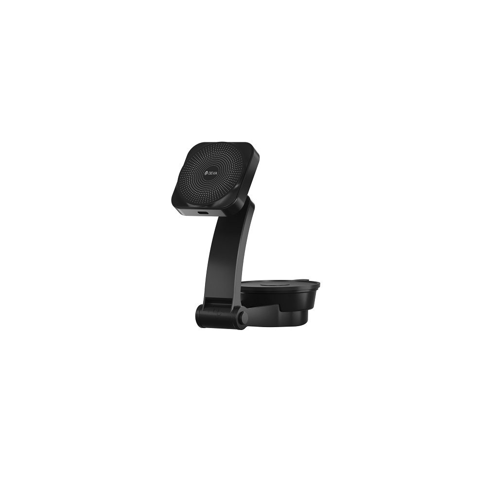 408588_oryg Devia car holder magnetic EA473 with wireless inductive charger black 15W with suction cup