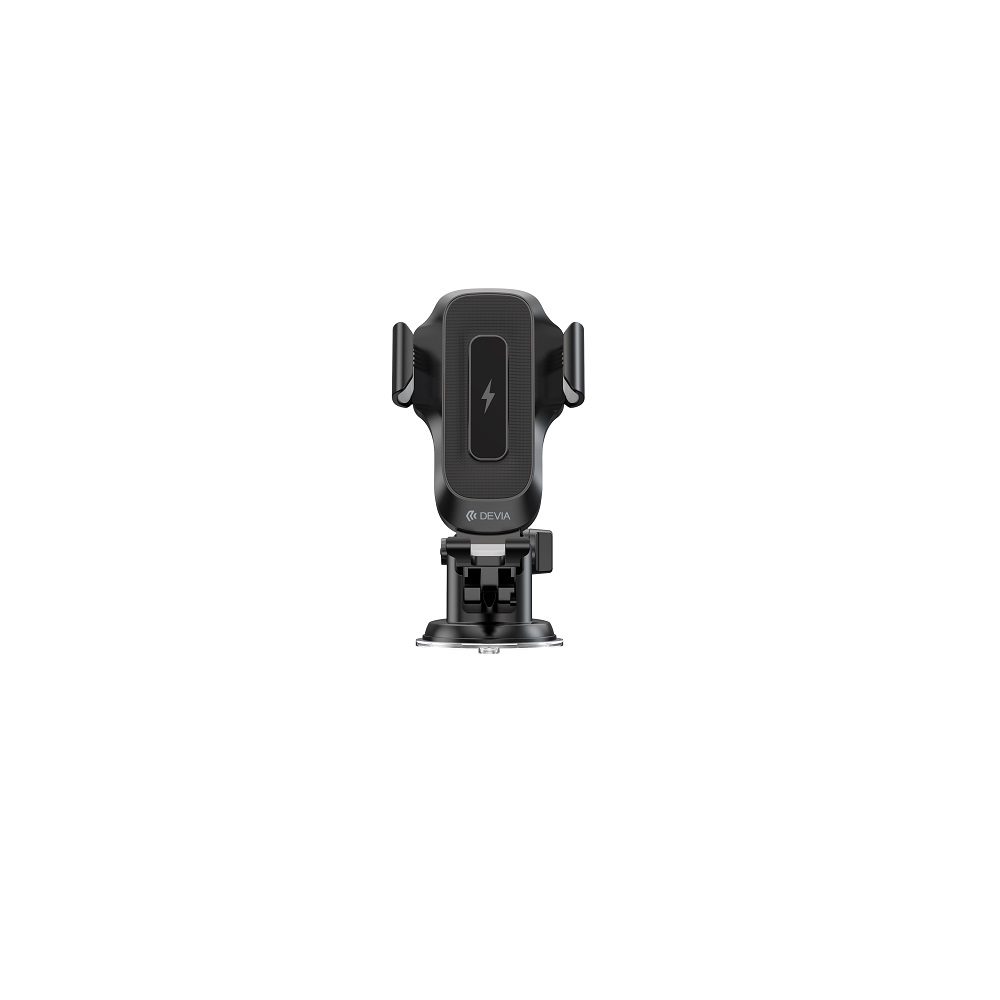408592_oryg Devia car holder EA497 with wireless inductive charger black 15W with suction cup