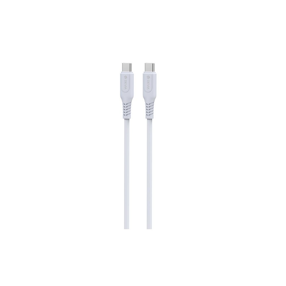 409313_oryg Devia cable GRS EC636 PD USB-C - USB-C 1,0 m 60W 3A white