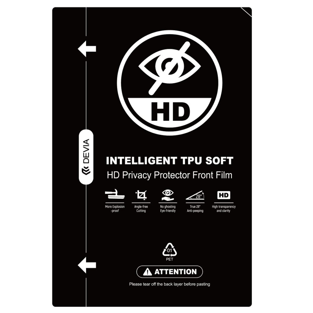 409369_oryg Devia Set foil anticrash privacy HD for cutting machine 10pcs
