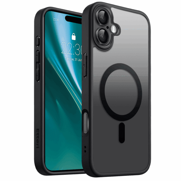 Etteri Matt Mag case for iPhone 16 Plus 6,7" black
