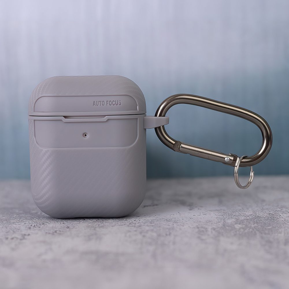 409572_oryg Carbon case for Airpods / Airpods 2 grey