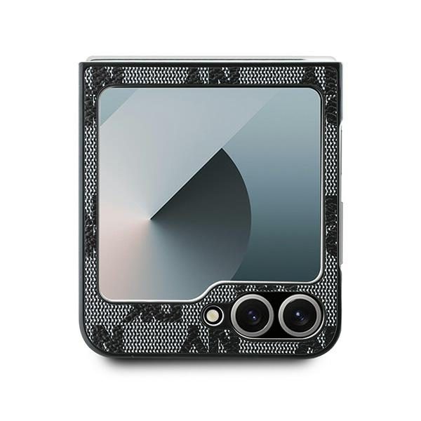 DKNY case for Samsung Galaxy Z Flip6 DK000222 black Chequered Pattern Printed Stripes