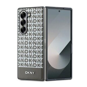 DKNY case for Samsung Galaxy Z Fold6 DK000226 brown Repeat Pattern Bottom Stripe