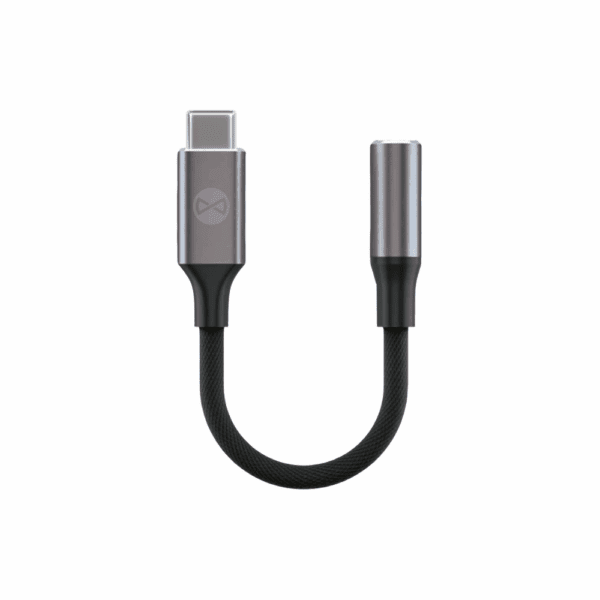 Forever adapter audio AJC-01 jack 3,5 mm - USB-C black