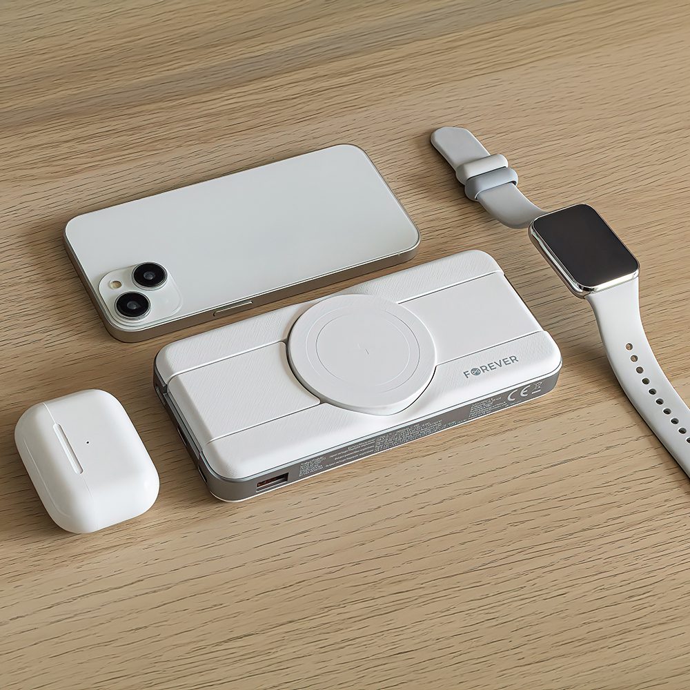 411724_oryg Forever wireless power bank MATB-300 10000 mAh 3in1 white