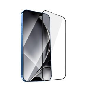 411797_oryg Tempered glass metal frame for iPhone 13 Pro Max 6,7'' / 14 6,7" Plus black frame