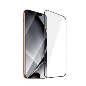 411809_oryg Tempered glass metal frame for iPhone XS Max / 11 Pro Max black frame