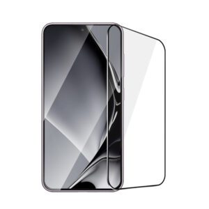 411816_oryg Tempered glass metal frame for Samsung Galaxy S22 / S23 black frame