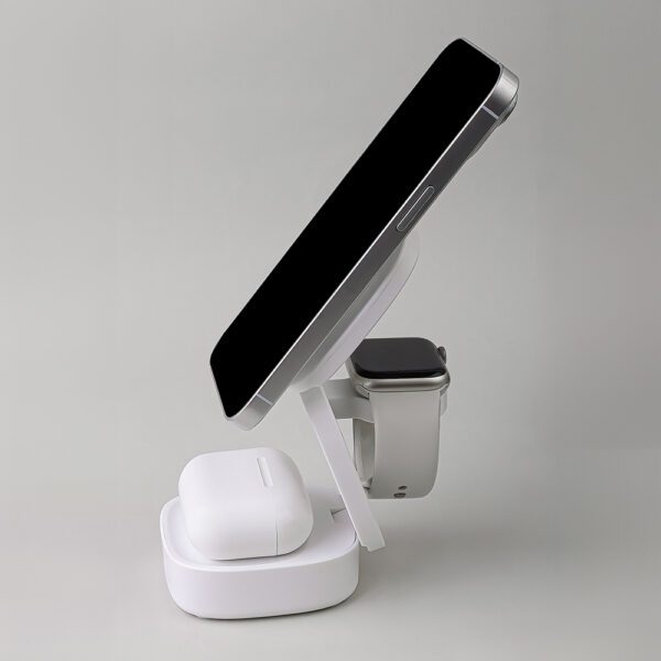 Maxlife MXWC-06 magnetic wireless charger 15W white 3in1