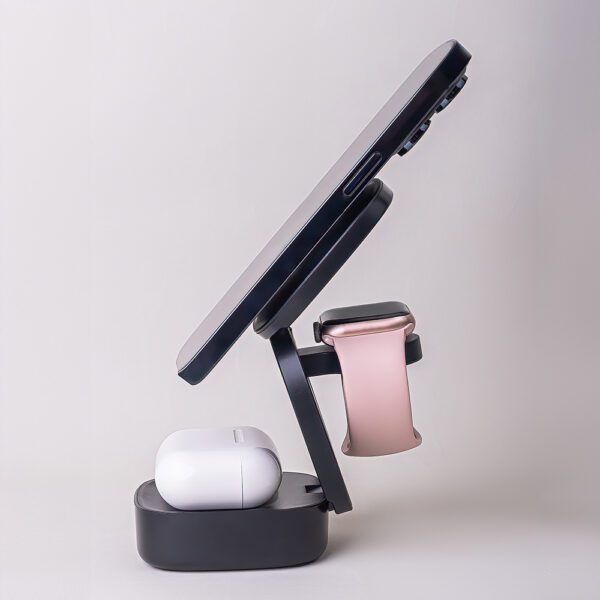 Maxlife MXWC-06 magnetic wireless charger 15W black 3in1