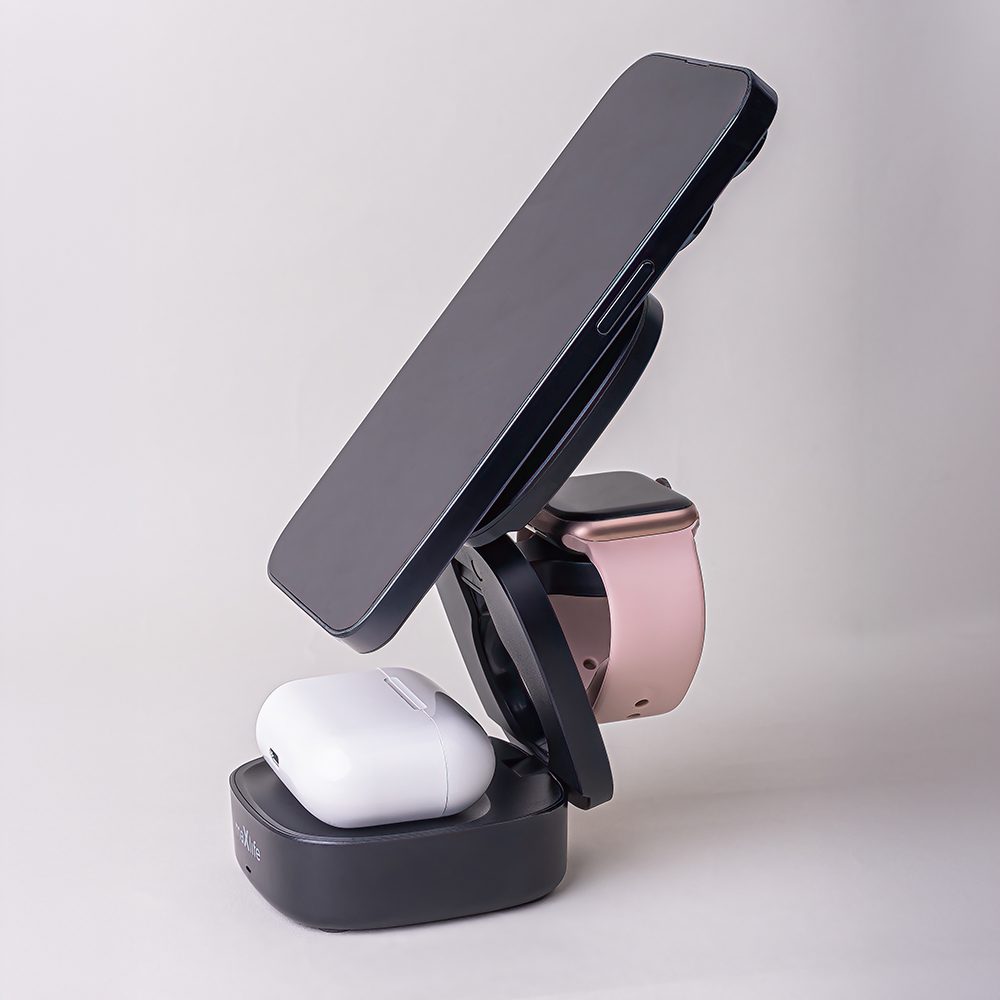 411925_oryg Maxlife MXWC-06 magnetic wireless charger 15W black 3in1
