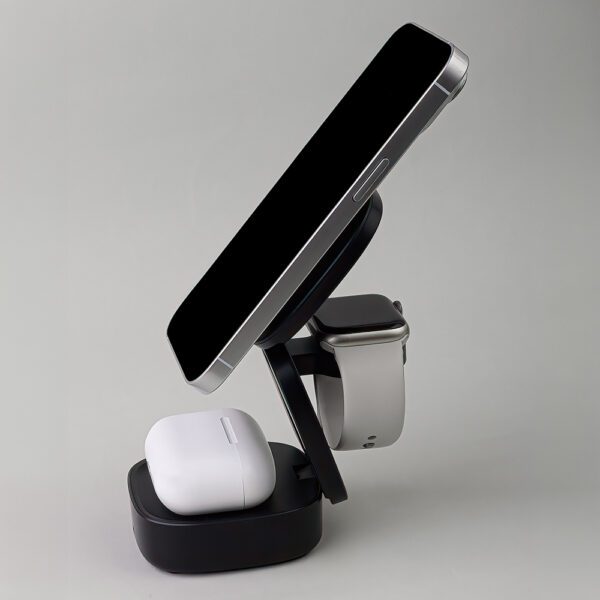 Maxlife MXWC-06 magnetic wireless charger 15W black 3in1