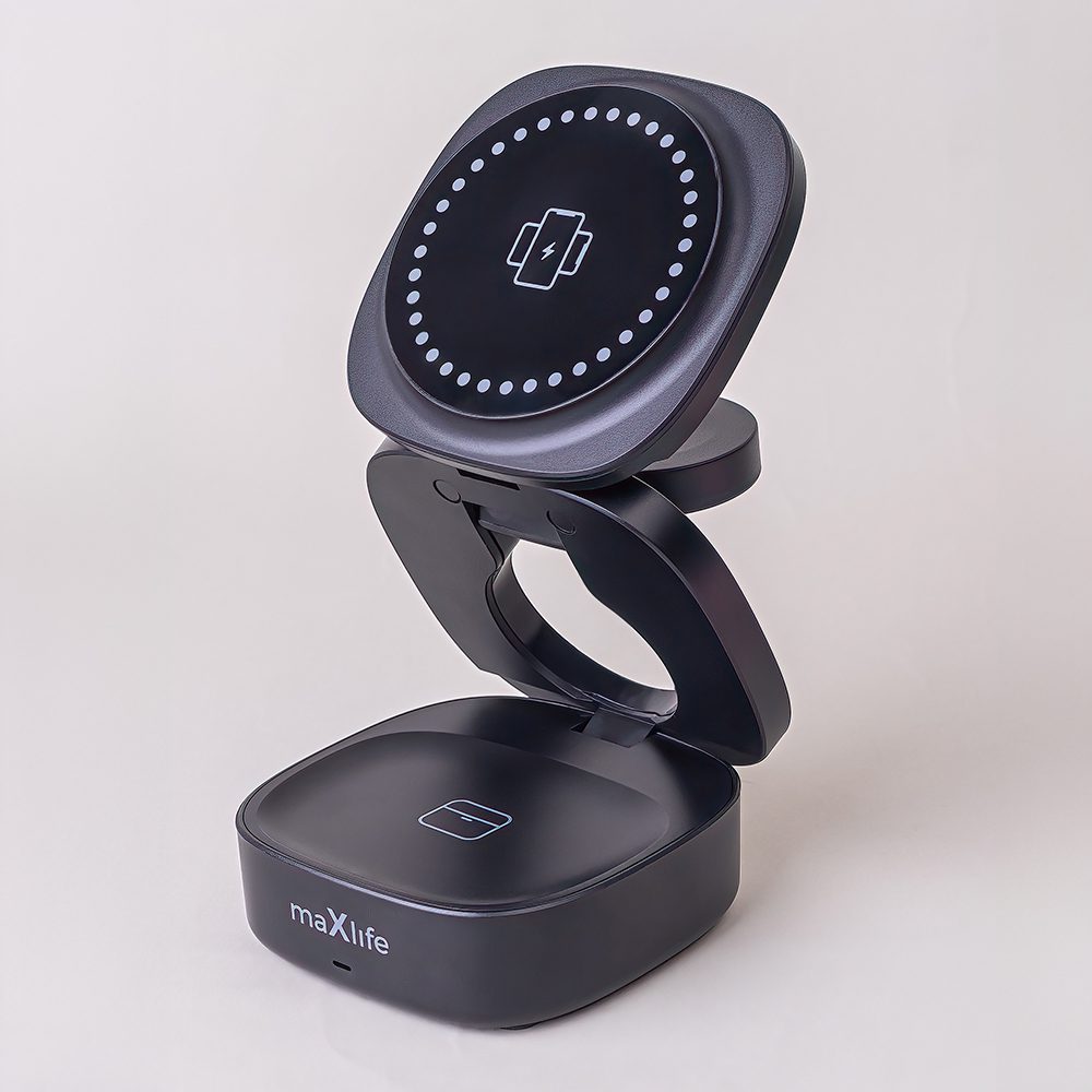 411928_oryg Maxlife MXWC-06 magnetic wireless charger 15W black 3in1