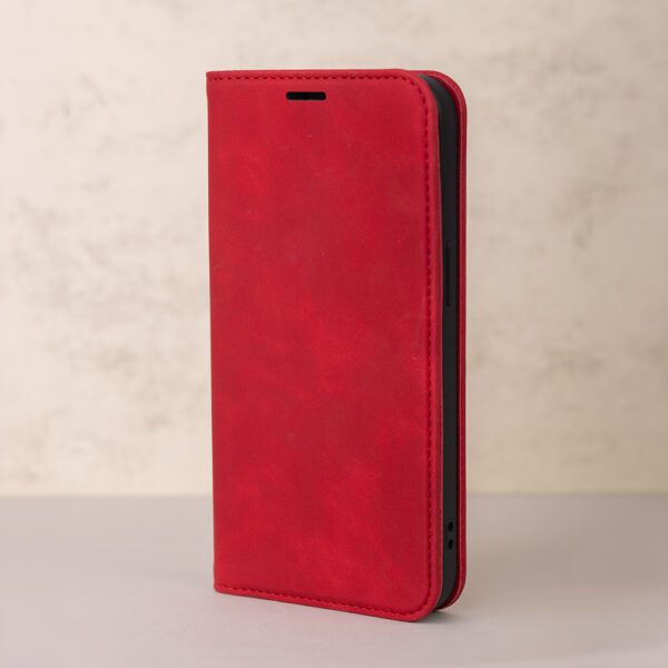 412011_oryg Smart Suede case for Xiaomi Redmi Note 14 5G (Global) red