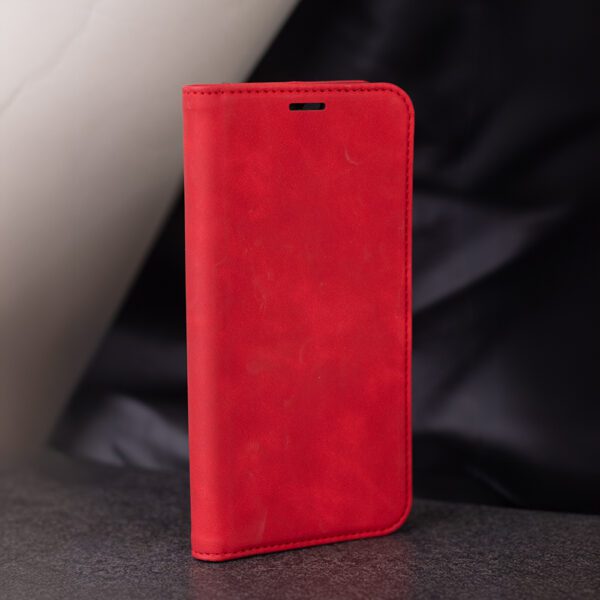 412014_oryg Smart Suede case for Xiaomi Redmi Note 14 5G (Global) red