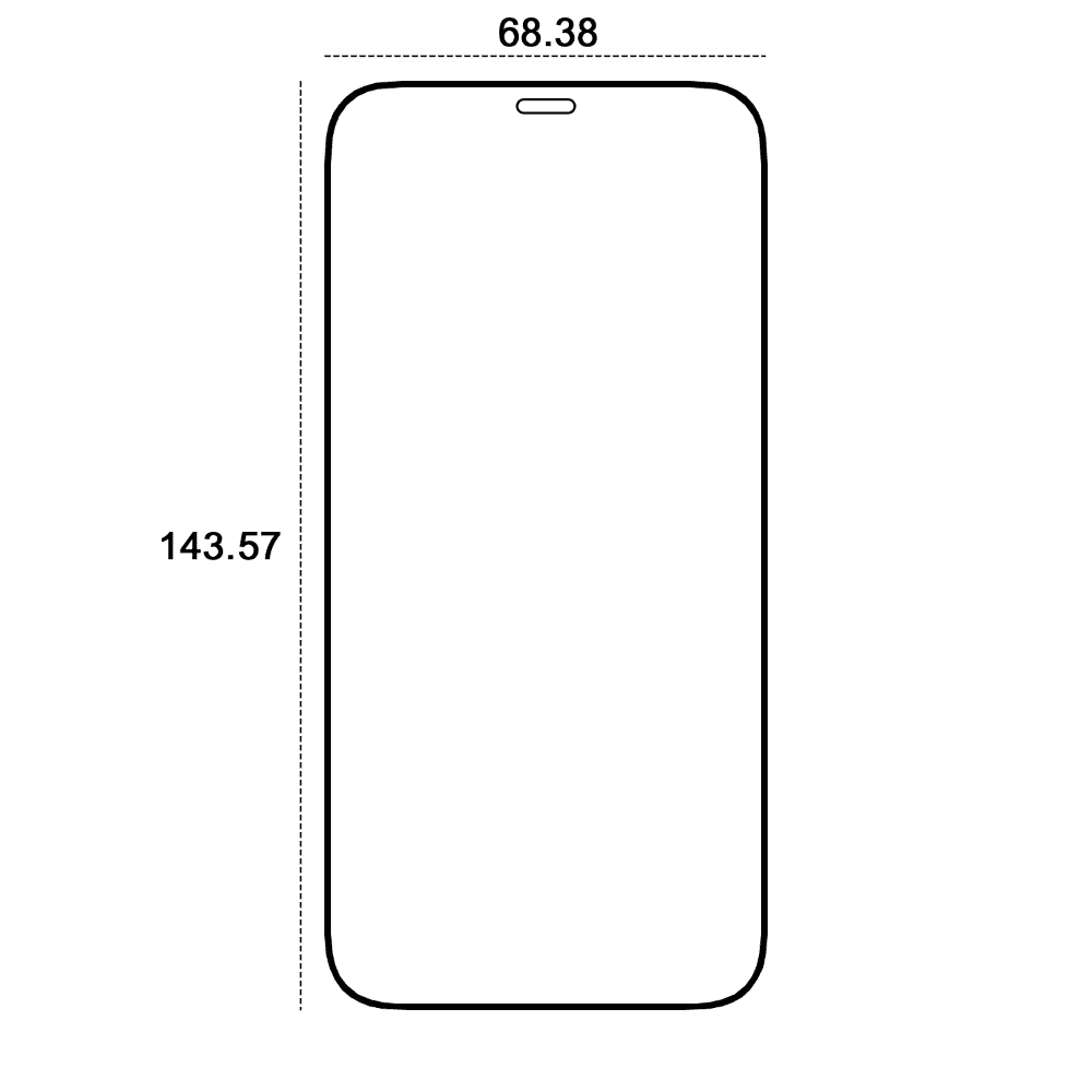 Etteri tempered glass 9D for iPhone 12 / 12 Pro 6,1"