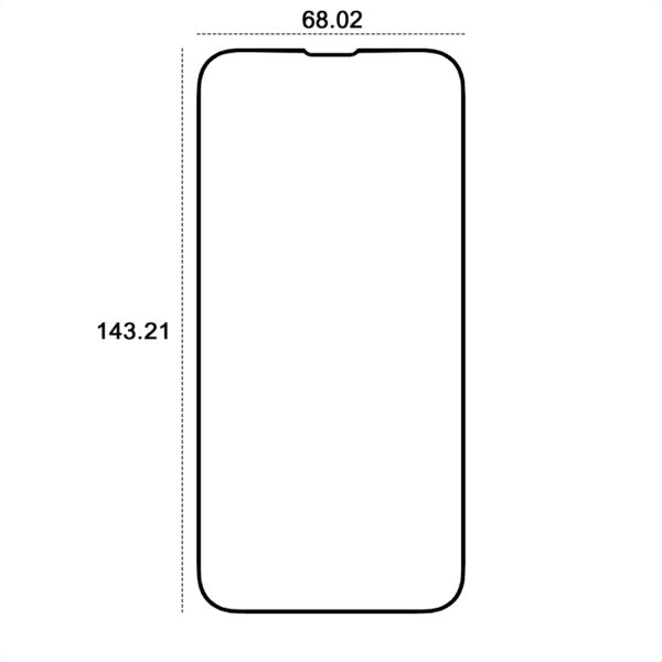 Etteri tempered glass 9D for iPhone 13 / 13 Pro / 14 6,1"