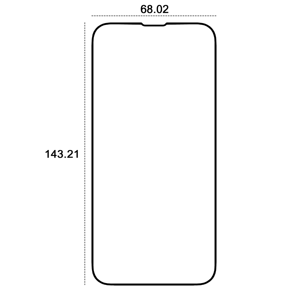 Etteri tempered glass 9D for iPhone 13 / 13 Pro / 14 6,1"