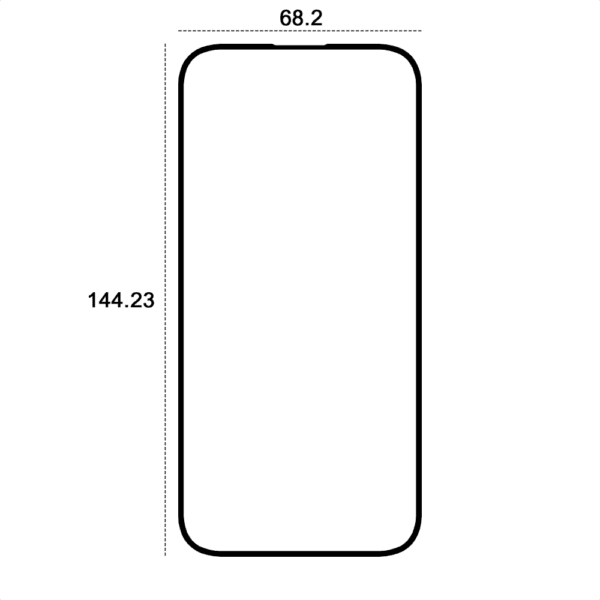 Etteri tempered glass 9D for iPhone 16 6,1"