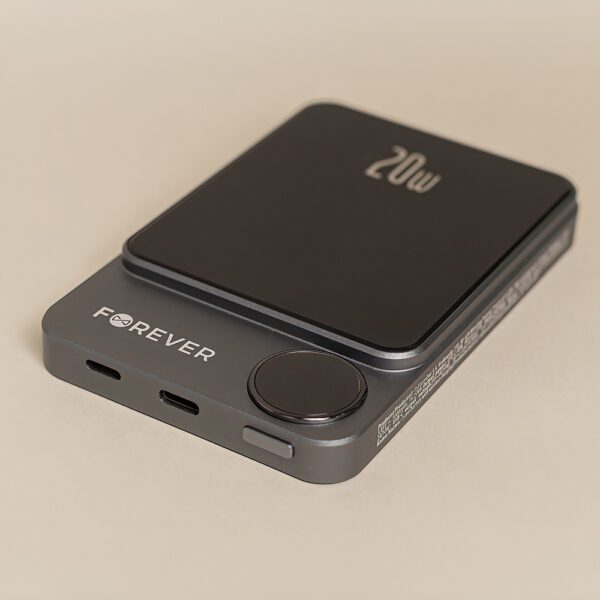 Forever wireless power bank MATB-200 20W PD 5000 mAh magnetic black