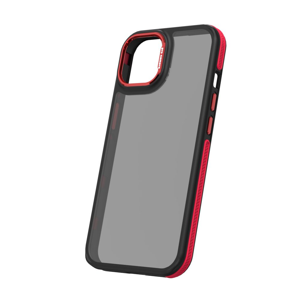 413042_oryg Crystal Black case for iPhone 13 / 14 6,1" red