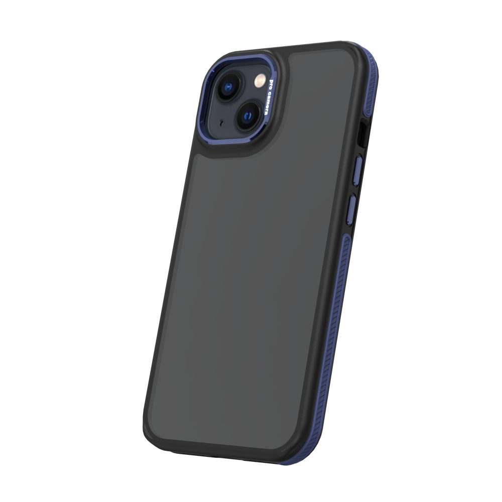 413045_oryg Crystal Black case for iPhone 13 / 14 6,1" blue