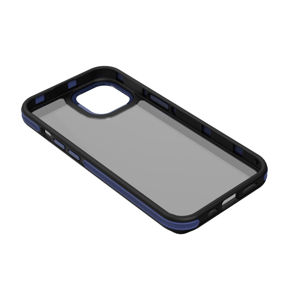 413047_oryg Crystal Black case for iPhone 13 / 14 6,1" blue