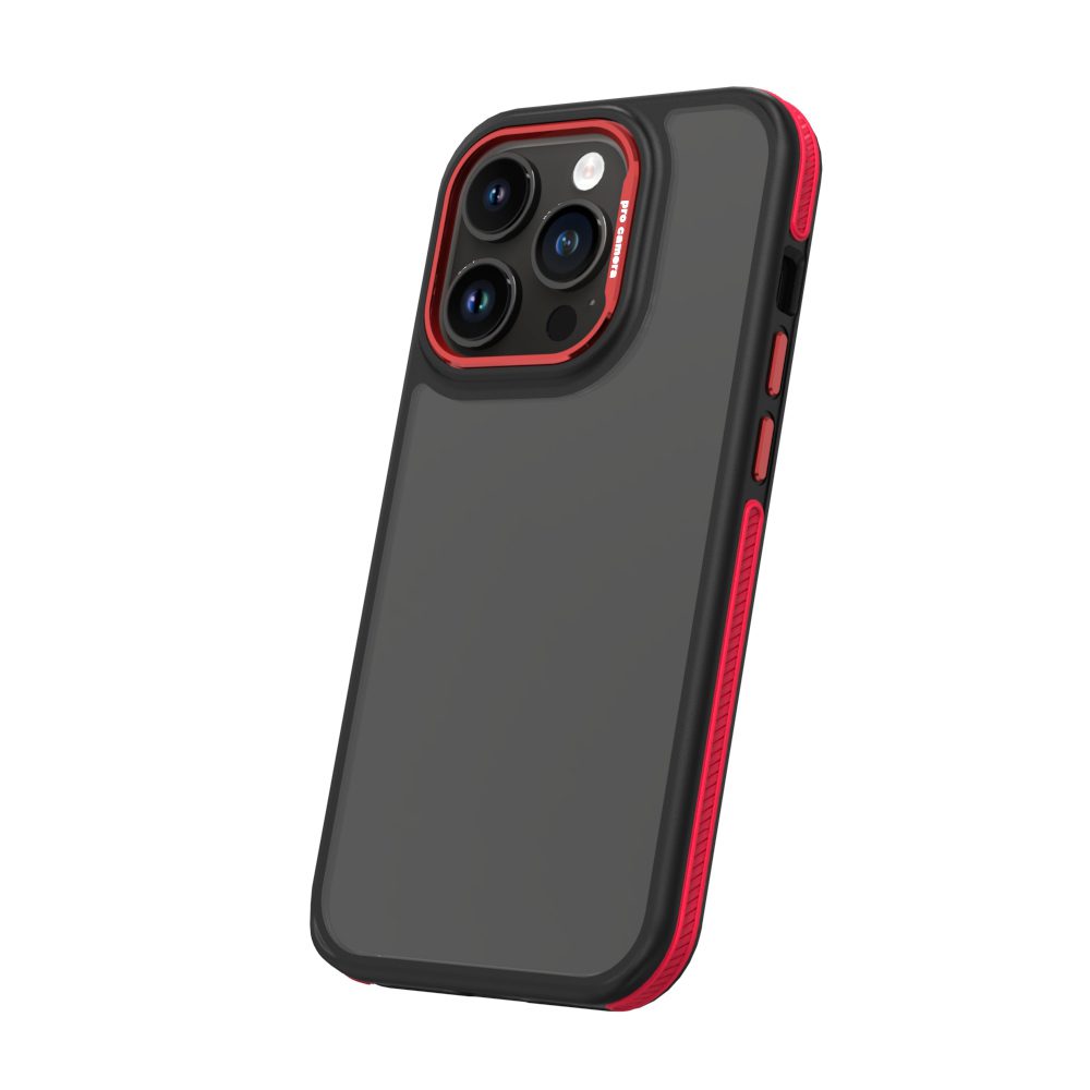 413083_oryg Crystal Black case for iPhone 14 Pro 6,1" red