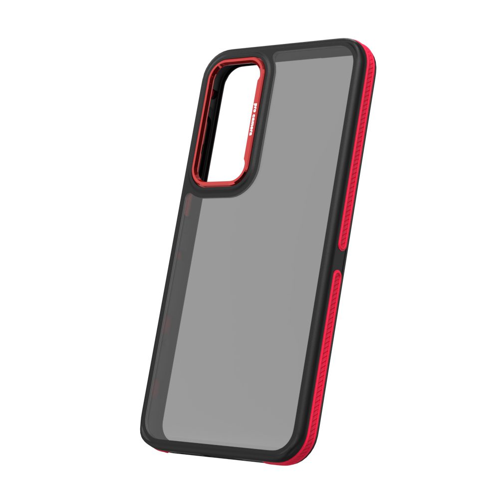 413269_oryg Crystal Black case for Samsung Galaxy A55 5G red