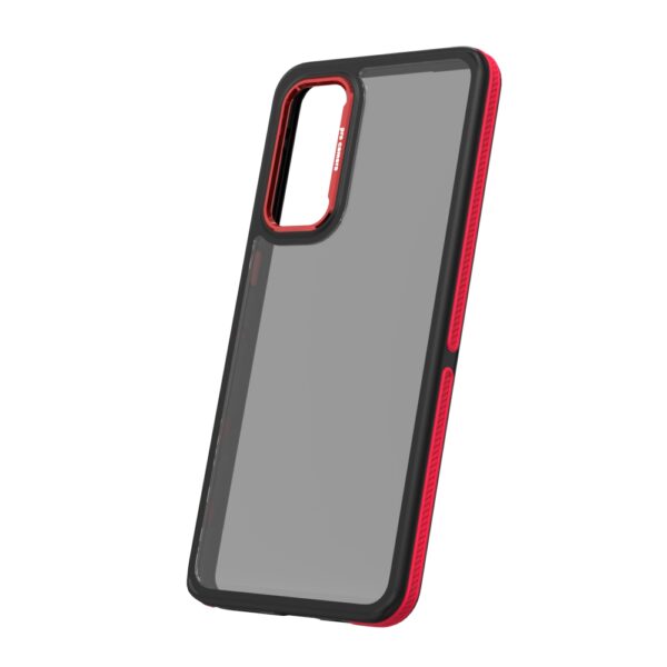 Crystal Black case for Samsung Galaxy M55 5G red