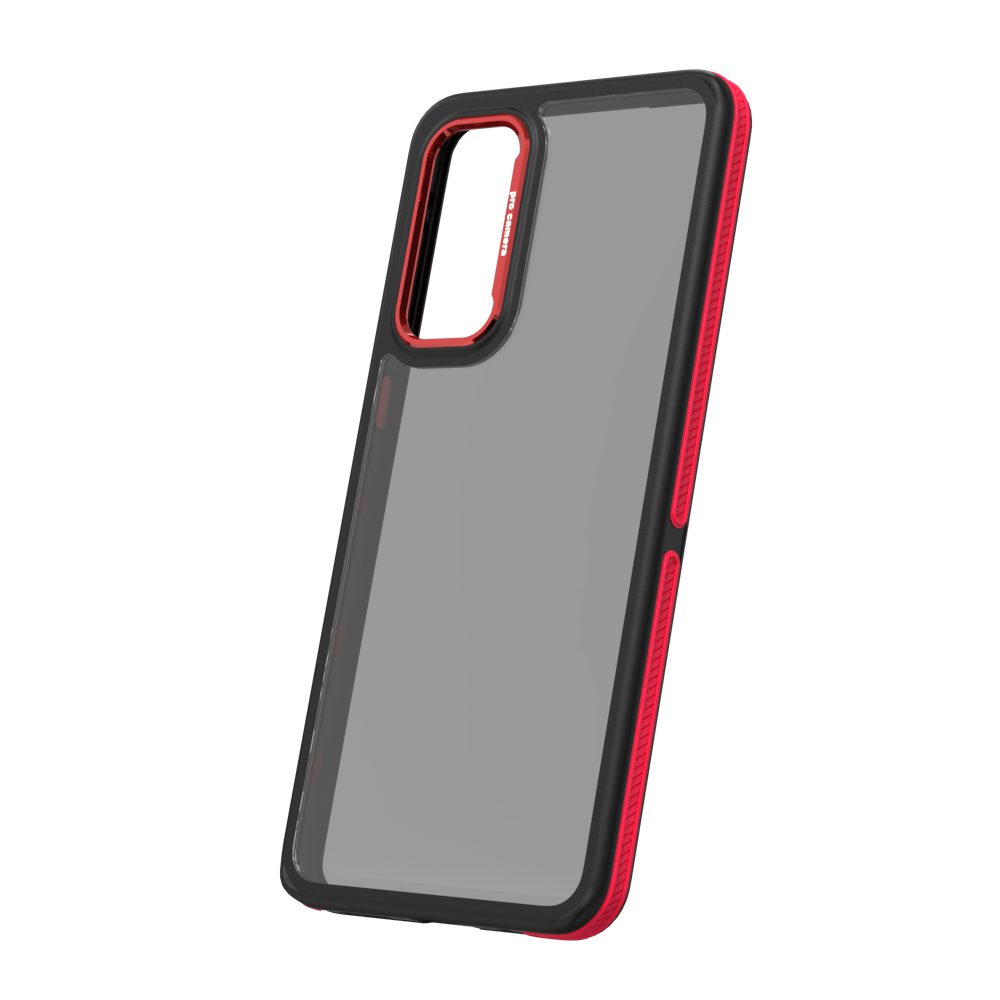 413301_oryg Crystal Black case for Samsung Galaxy M55 5G red