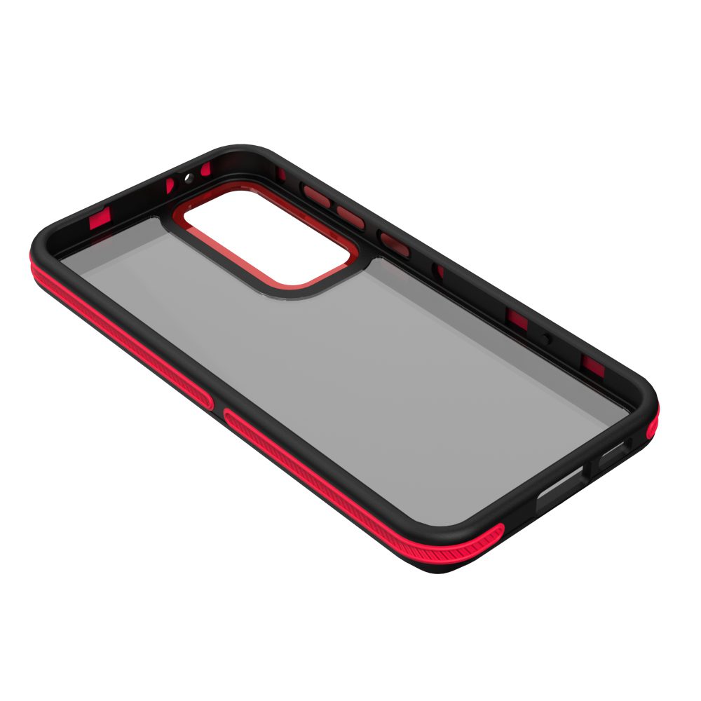 413334_oryg Crystal Black case for Samsung Galaxy S23 FE red