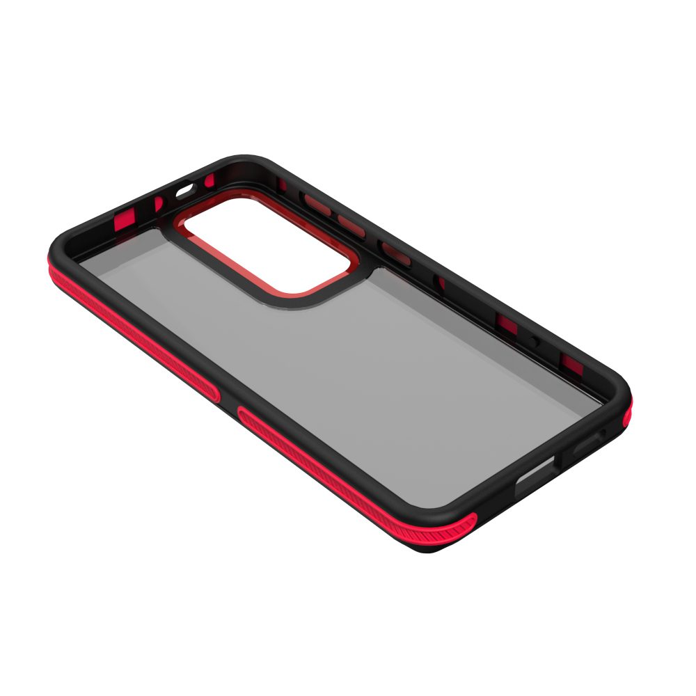 413350_oryg Crystal Black case for Samsung Galaxy S24 red