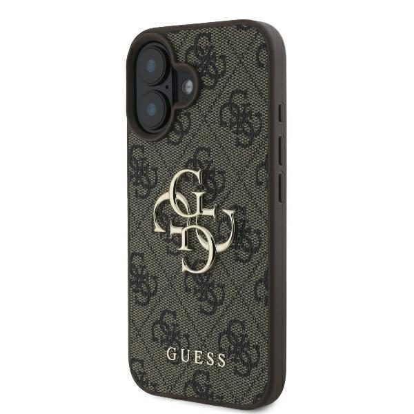 Guess case for iPhone 16 6,1" GUHCP16S4GMGBR 4G Big Logo brown