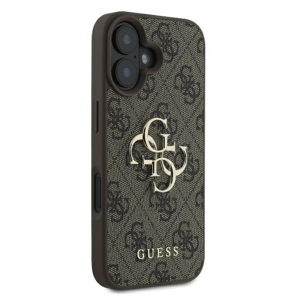 413637_oryg Guess case for iPhone 16 Plus 6,7" GUHCP16M4GMGBR 4G Big Logo brown