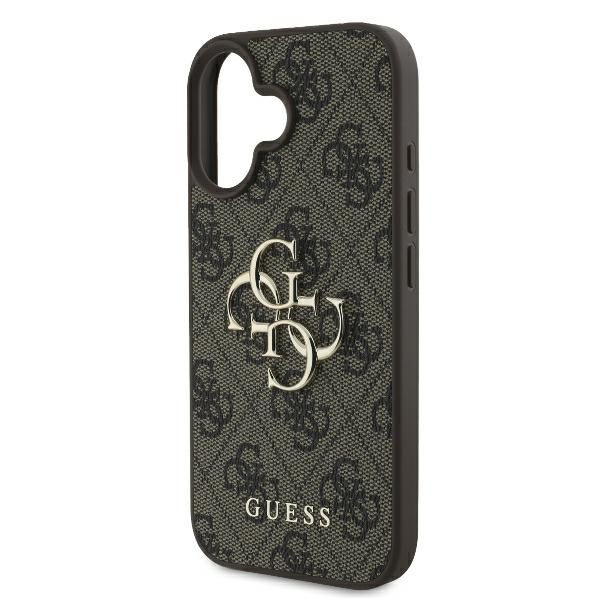 413639_oryg Guess case for iPhone 16 Plus 6,7" GUHCP16M4GMGBR 4G Big Logo brown