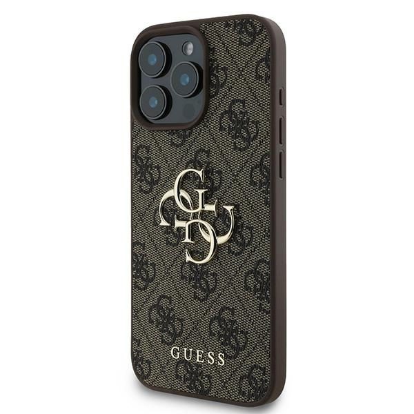 Guess case for iPhone 16 Pro 6,3" GUHCP16L4GMGBR 4G Big Logo brown