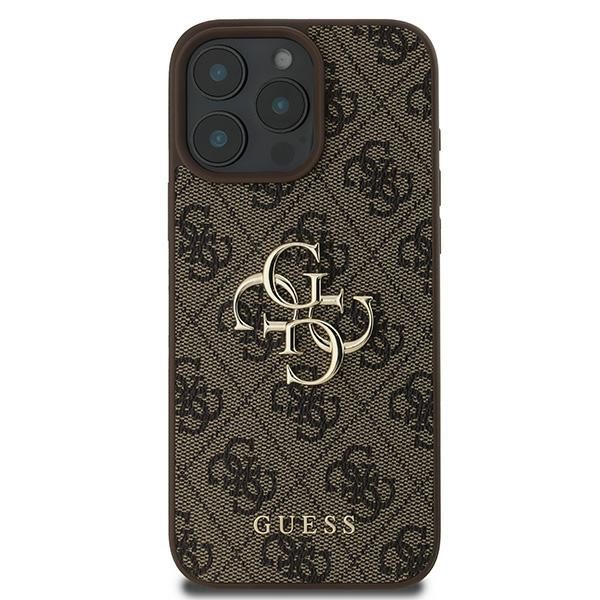 Guess case for iPhone 16 Pro 6,3" GUHCP16L4GMGBR 4G Big Logo brown