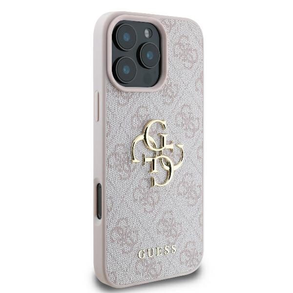 413661_oryg Guess case for iPhone 16 Pro 6,3" GUHCP16L4GMGPI 4G Big Logo pink
