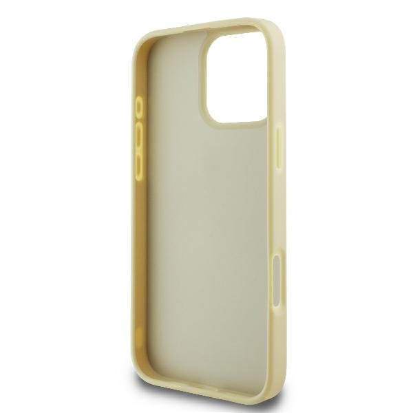 Guess case for iPhone 16 Pro 6,3" GUHCP16LHG4SGD Fixed Glitter Big 4G gold