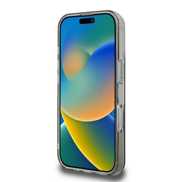 Guess case for iPhone 16 Pro 6,3" GUHMP16LHFWFCK IML Flowers Wreath black MagSafe