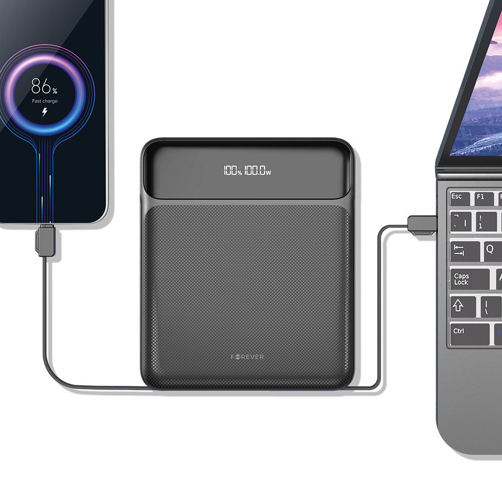 Forever power bank for laptop TB-200 100W 20000 mAh black
