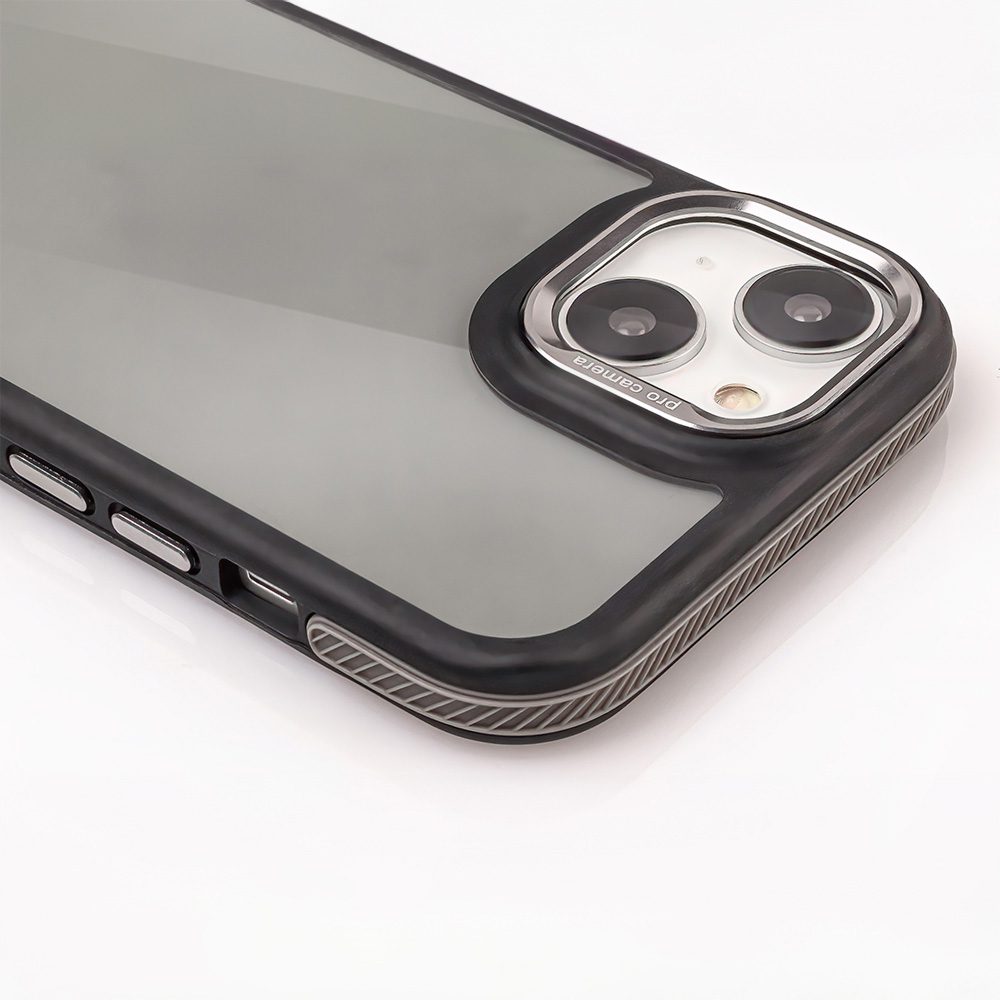 413844_oryg Crystal Black case for iPhone 16 Plus 6,7" grey