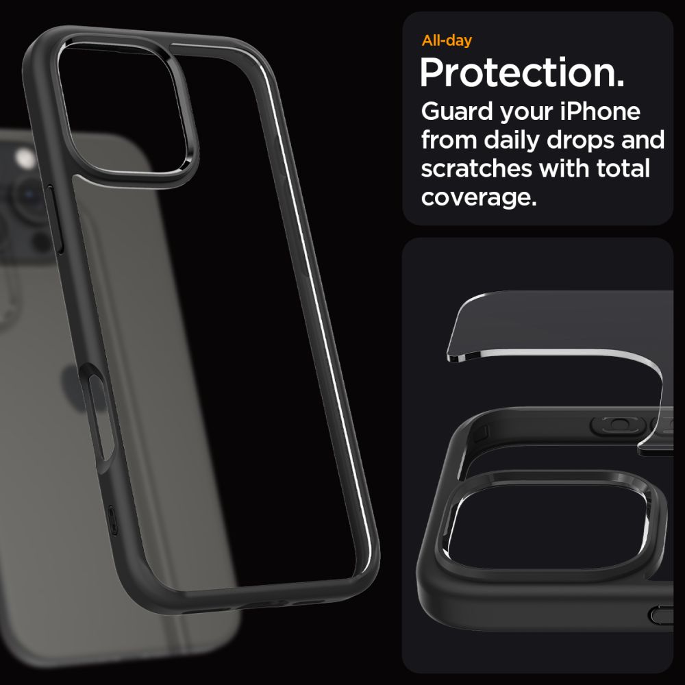 414063_oryg Spigen Ultra Hybrid case for iPhone 16 Pro Max 6,9" matte black