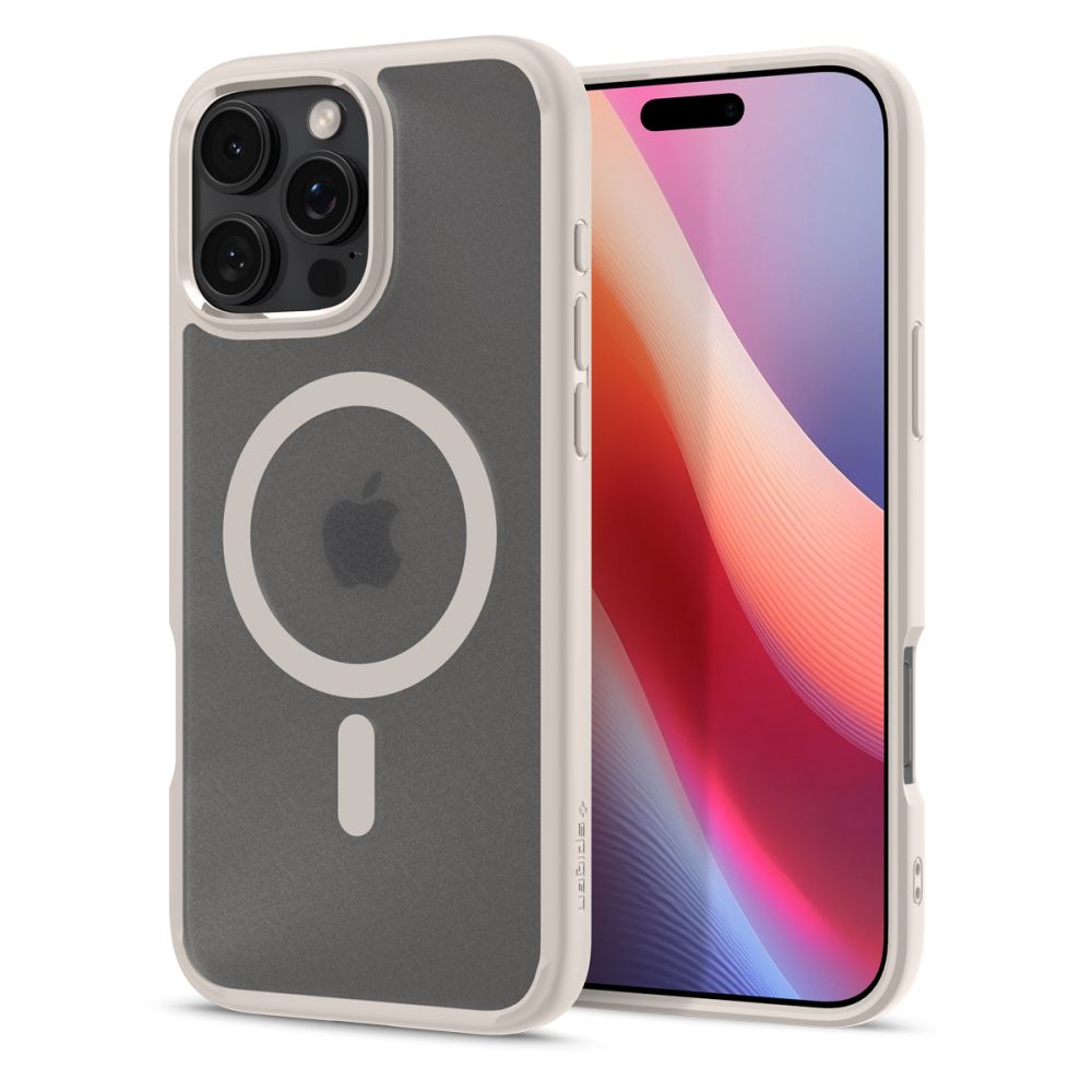414088_oryg Spigen Ultra Hybrid Mag Magsafe case for iPhone 16 Pro Max 6,9" frost natural titanium